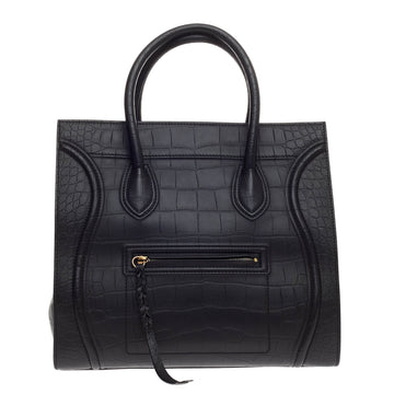 Celine Phantom Crocodile Embossed Leather Large
