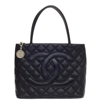 Chanel Medallion Tote Quilted Caviar