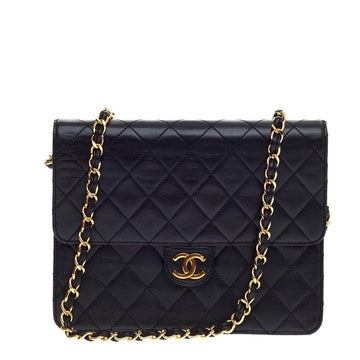 Chanel Vintage Clutch with Chain Quilted Leather Small