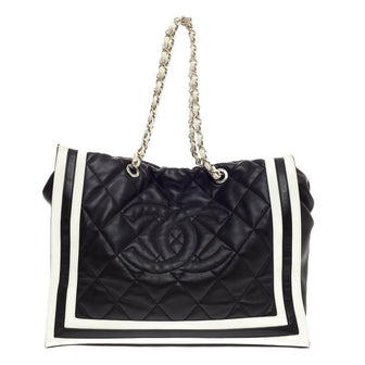 Chanel CC Shopping Tote Quilted Lambskin XL