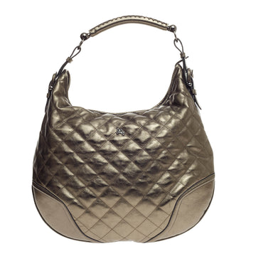Burberry Hoxton Hobo Quilted Leather