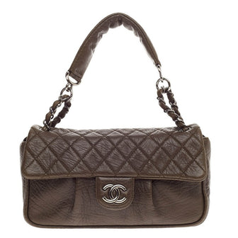 Chanel Lady Braid Chain Flap Quilted Distressed Lambskin Medium