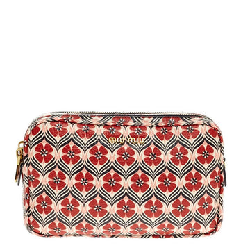Miu Miu Madras Crossbody Printed Leather Small