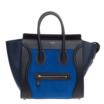 Celine Tricolor Luggage Nubuck Mini