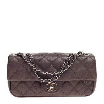 Chanel CC Chain Flap Quilted Deerskin East West