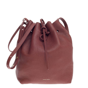 Mansur Gavriel Bucket Bag Tumbled Leather Large