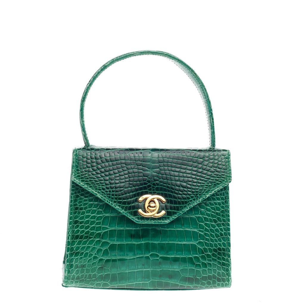 Chanel Crocodile Envelope Clutch Flap Bag – House of Carver
