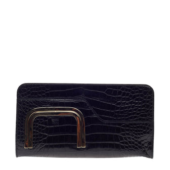 Roger Vivier Frame Clutch Crocodile Medium