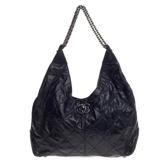 Chanel Coco Supple Hobo Quilted Calfskin Large