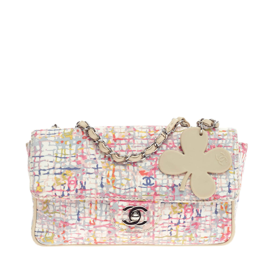 Chanel Limited Edition Watercolor Clover Charm Flap 226033