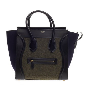 Celine Tricolor Luggage Felt Micro