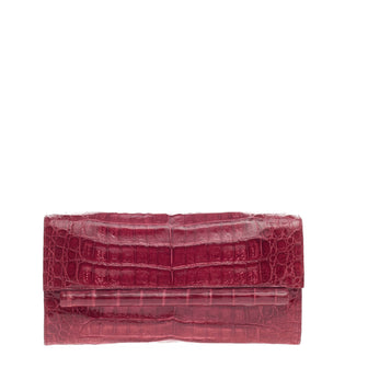 Nancy Gonzalez Flap Clutch Crocodile Small