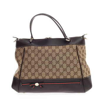 Gucci Mayfair Convertible Tote GG Canvas Small