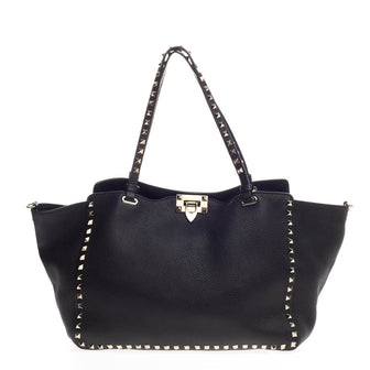 Valentino Rockstud Tote Soft Leather Medium