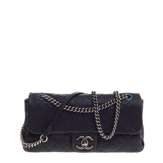 Chanel Simply CC Flap Quilted Caviar Medium