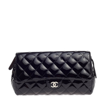 Chanel Clutch with Mirror Quilted Patent Small 