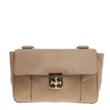 Chloe Elsie Chain Shoulder Bag Leather Large