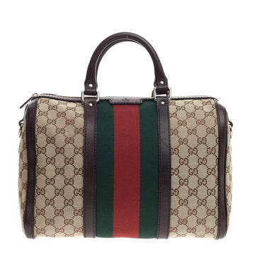 Gucci Vintage Web Boston GG Canvas Medium