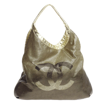 Chanel Hollywood Hobo Perforated Leather North South