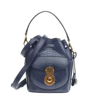 Ralph Lauren Collection Ricky Drawstring Bag Python Small