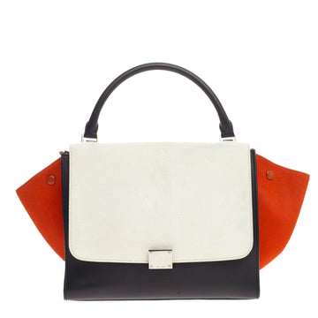 Celine Tricolor Trapeze Pony Hair Medium