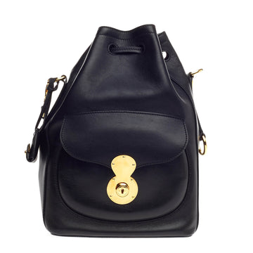 Ralph Lauren Collection Ricky Drawstring Bag Leather Large