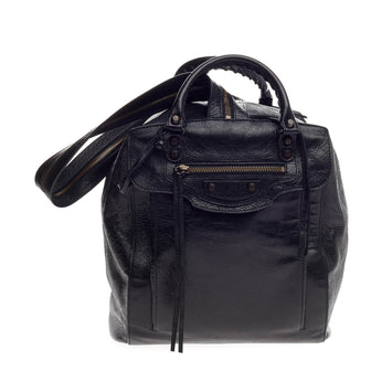 balenciago classic traveler backpack Balenciaga Agneau Gold Hardware S Black 419013 FASHIONPHILE Authentic Balenciaga Leather & Nylon