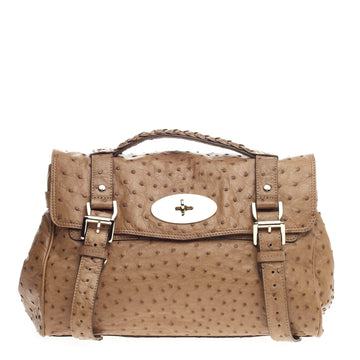 Mulberry Alexa Satchel Ostrich Medium