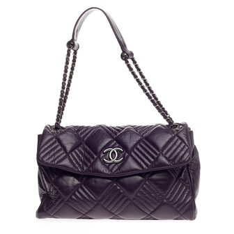 Chanel In and Out Flap Quilted Lambskin Maxi