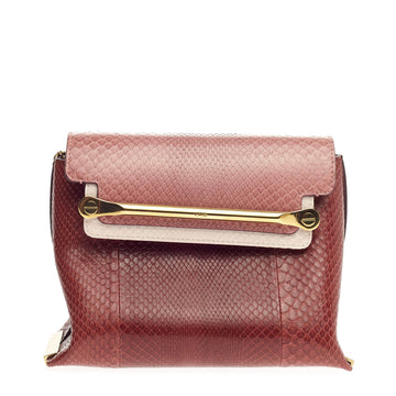 Chloe Tricolor Clare Shoulder Bag Python Small