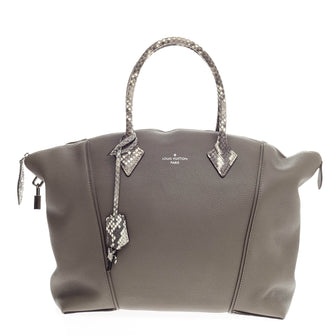 Louis Vuitton Soft Lockit Leather with Python MM