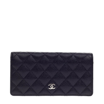 Chanel L-Yen Wallet Quilted Caviar