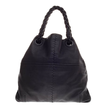 Bottega Veneta Julie Tote Leather with Braided Handles Large