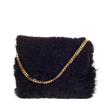 Celine Gourmette Shoulder Bag Fur