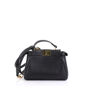 Peekaboo Handbag Leather Micro